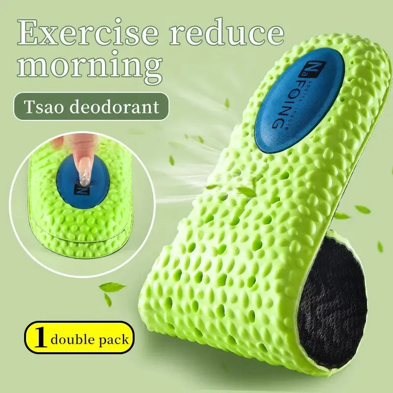 1 Pairs Shock Absorption Inserts Arch Support Cushioning Shoe Insoles