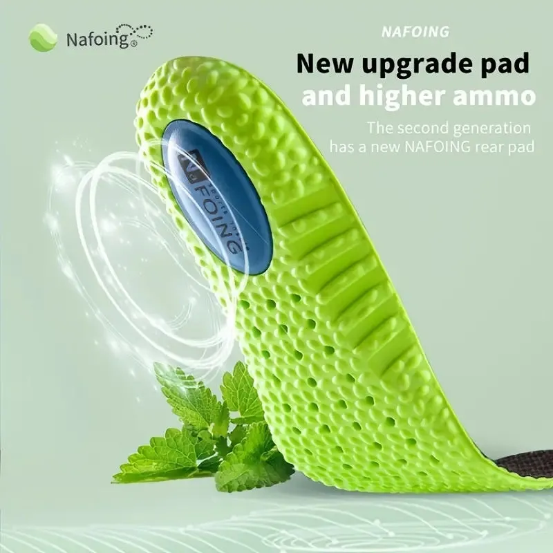 1 Pairs Shock Absorption Inserts Arch Support Cushioning Shoe Insoles