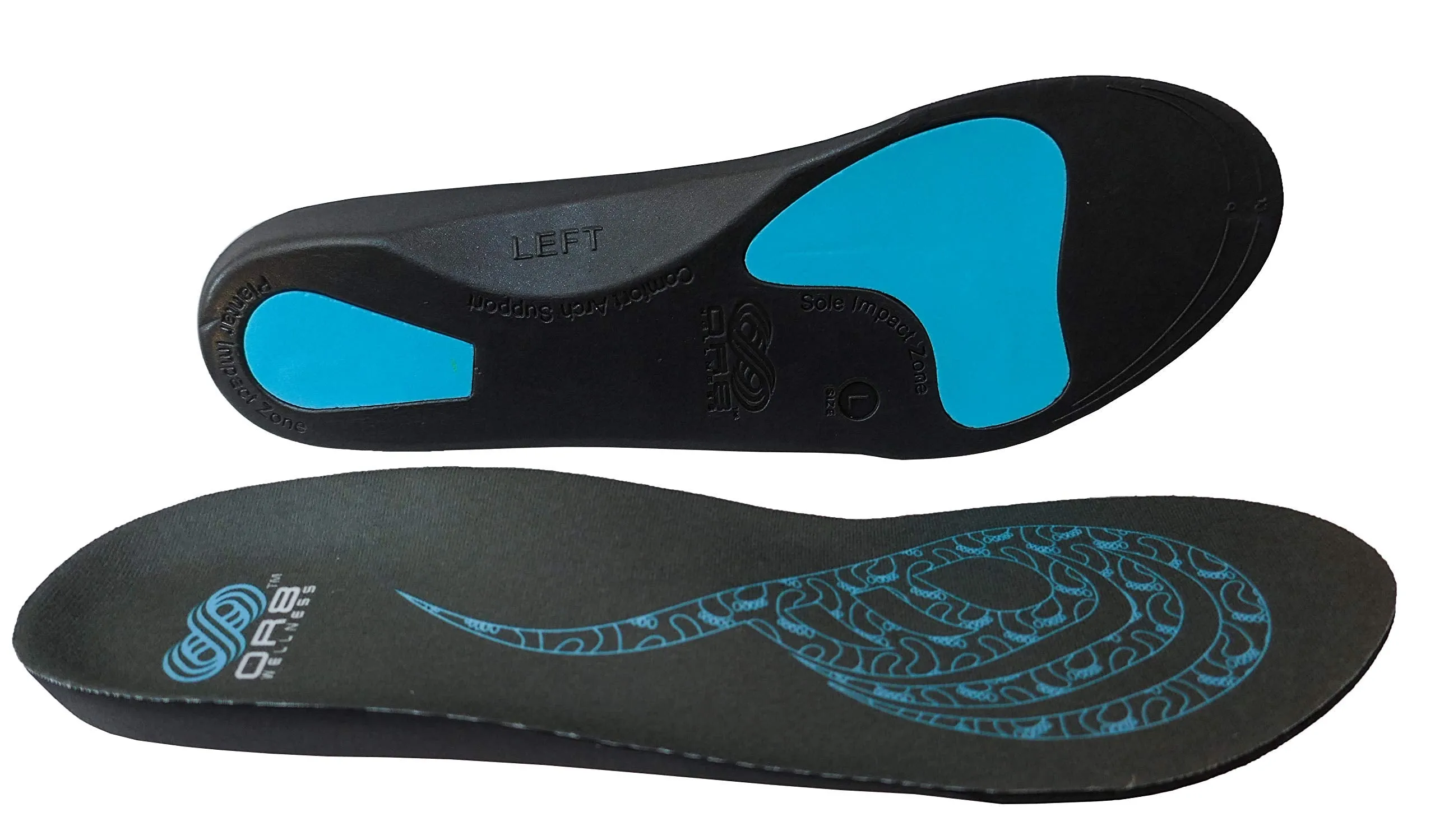 2 Pairs Plantar Fasciitis Orthotic Insoles Arch Support Shoe Boot Inserts Women Men Insole Flat Feet Insert ORTHO ACTIVE Series Small 5-6.5