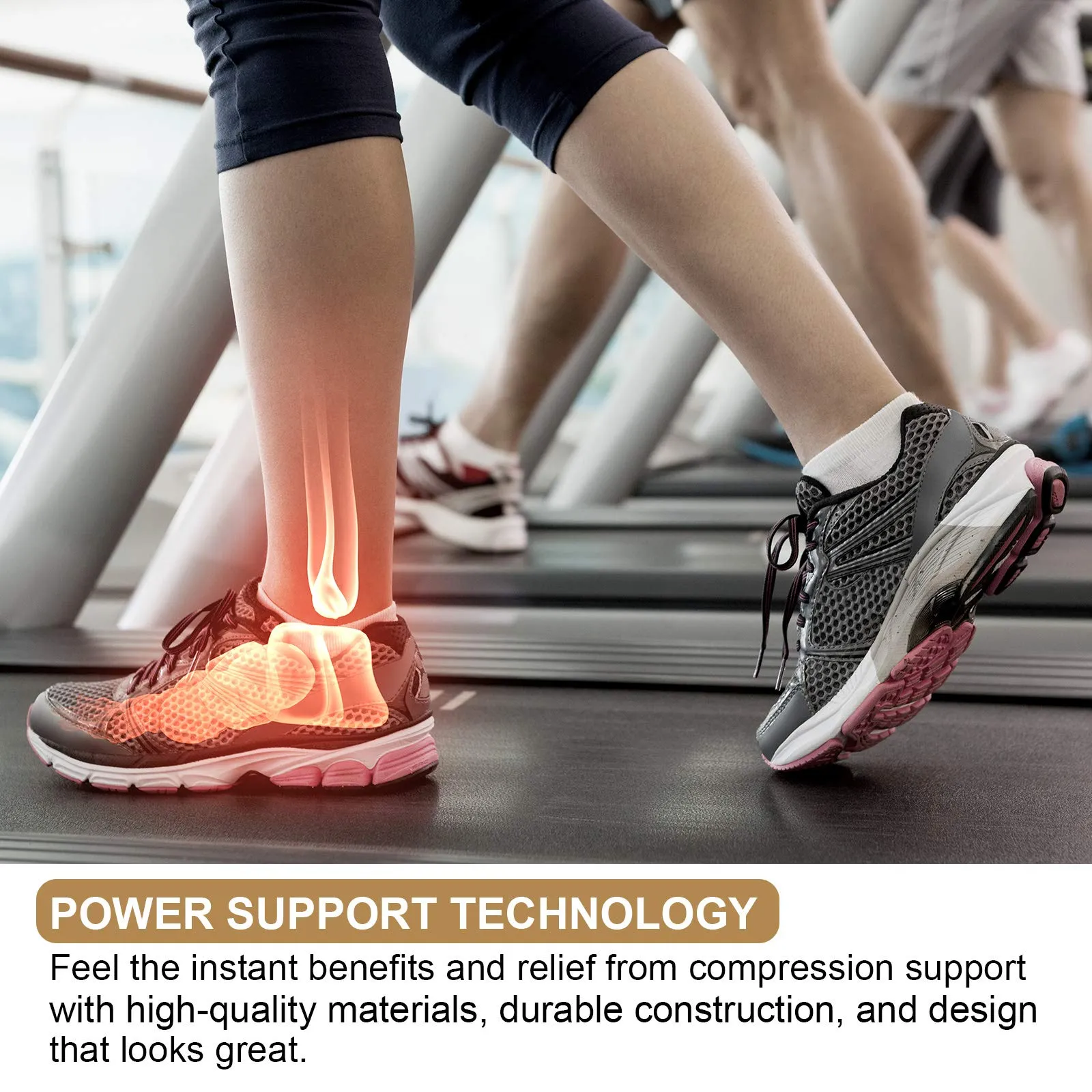 7 Pairs Compression Foot Sleeves Ankle Compression Socks for Foot and Heel Pain Relief for Everyday Use with Arch Support Men and Women (Size L, Size XL) Size L, Size XL