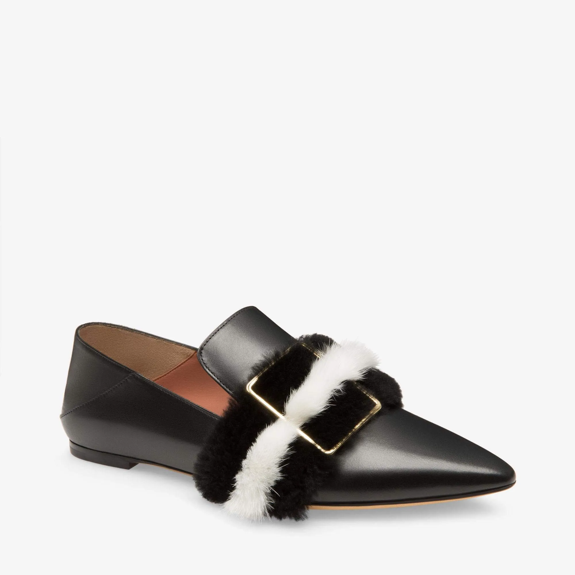 Bally Hamelia Women's 6223321 Black Leather Flat Pumps US 9 MSRP $850