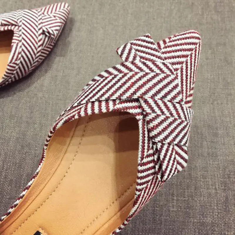 Boat Shoes Pointed Toe Casual Slip on Elegant Ladies Footwear Fashion Flats