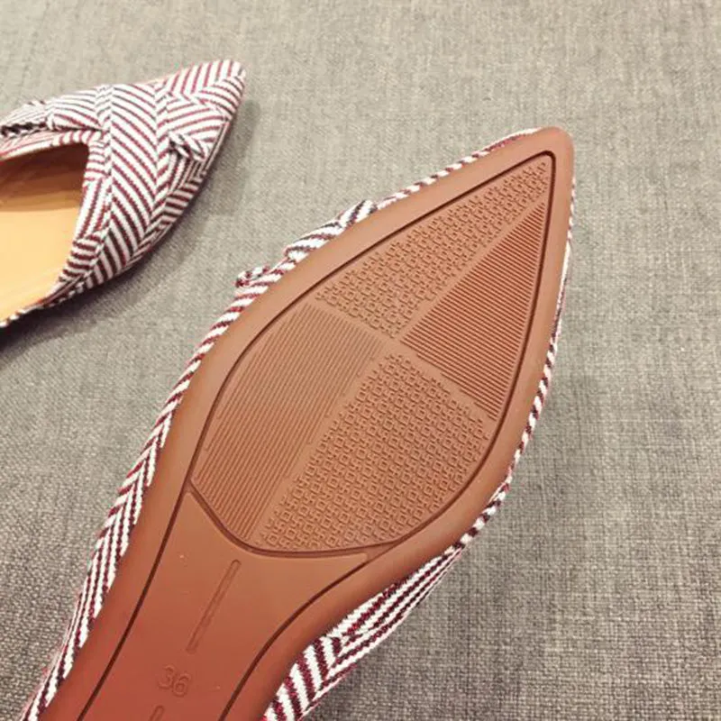 Boat Shoes Pointed Toe Casual Slip on Elegant Ladies Footwear Fashion Flats