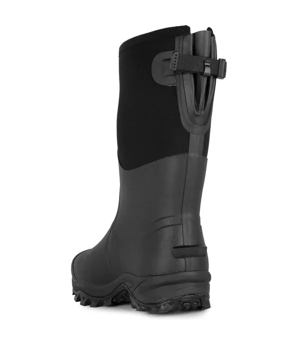 Boots - Acton Sportsman, Black 14’’ Insulated Rubber & Neoprene Rain Boots, A3995