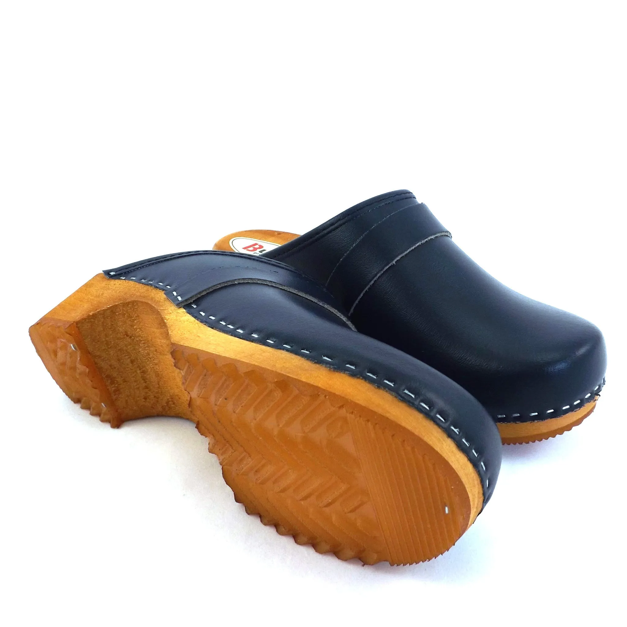 Buxa Traditional Wooden Clog - Blue