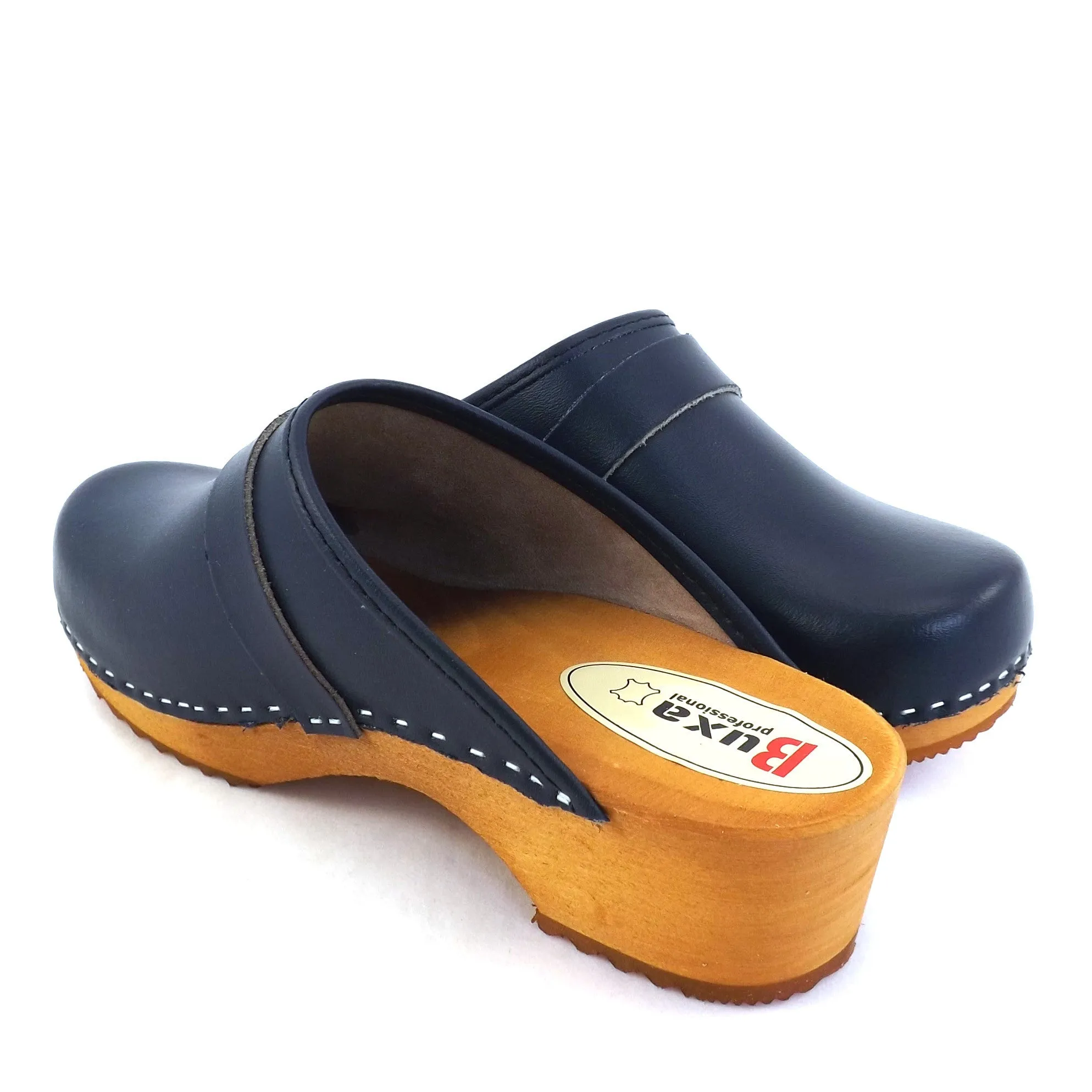 Buxa Traditional Wooden Clog - Blue