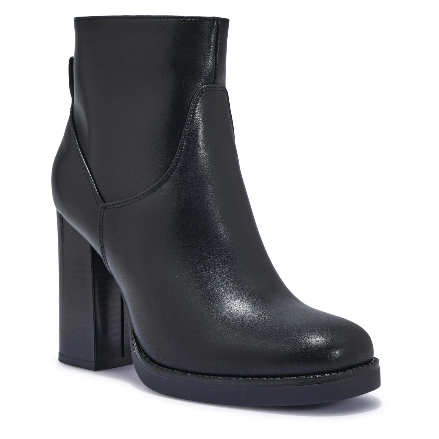 CHAMBORD4 STACK HEEL PLATFORM ANKLE BOOT