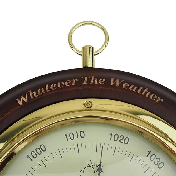 ClimeMET CM4202 Traditional Wooden Barometer