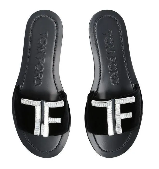 Crystal TF Flat Sandals