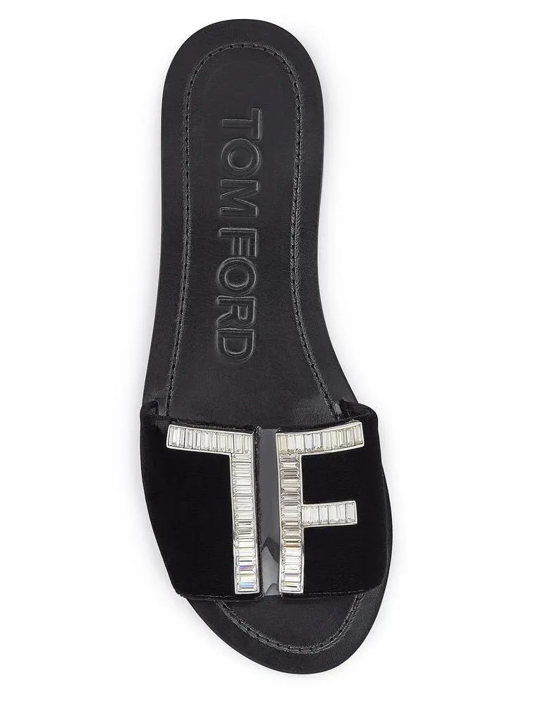 Crystal TF Flat Sandals
