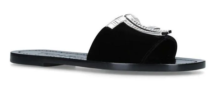 Crystal TF Flat Sandals