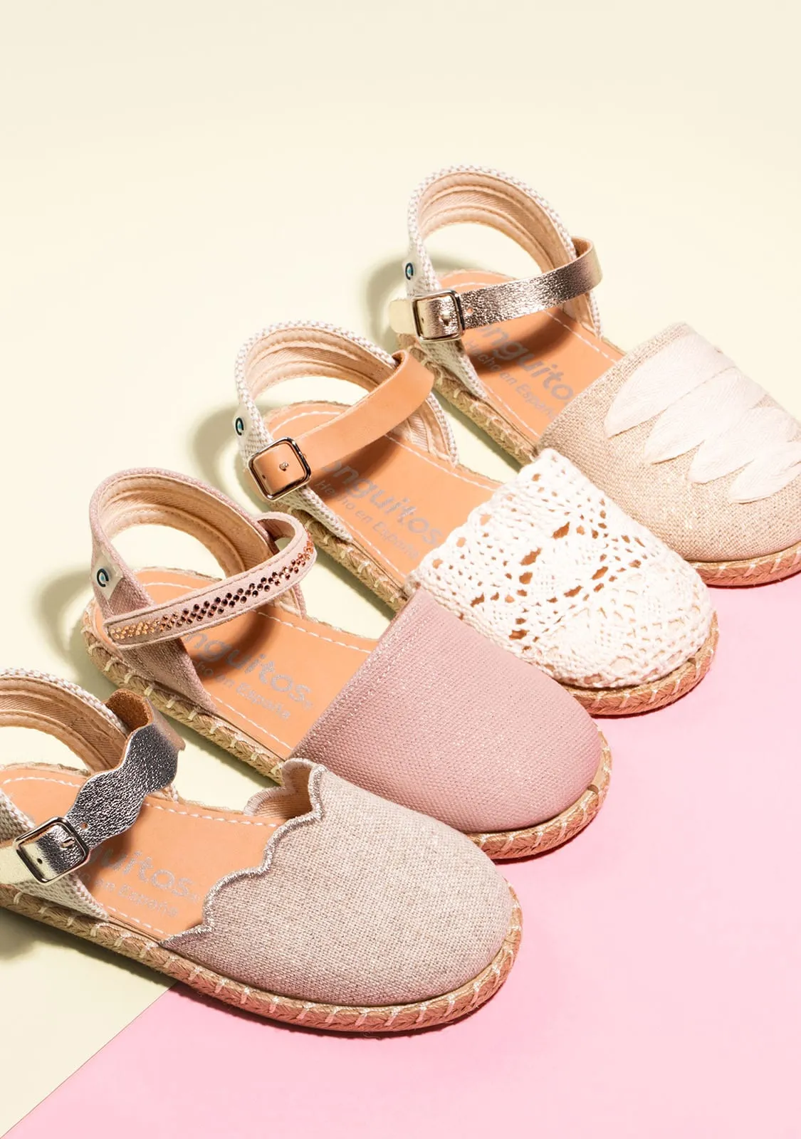 Girl's Platinum Straps Espadrilles