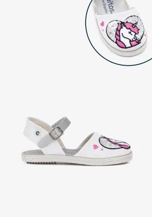 Girl's Unicorn Sequins Espadrilles