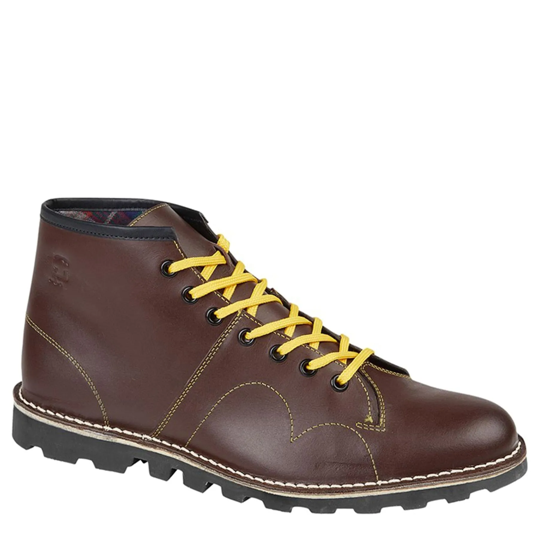 Grafters B430 Lace Up Leather Monkey Boots