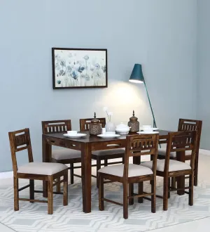 Jenine Traditional Solid Wood 6 Seater Dining Sets