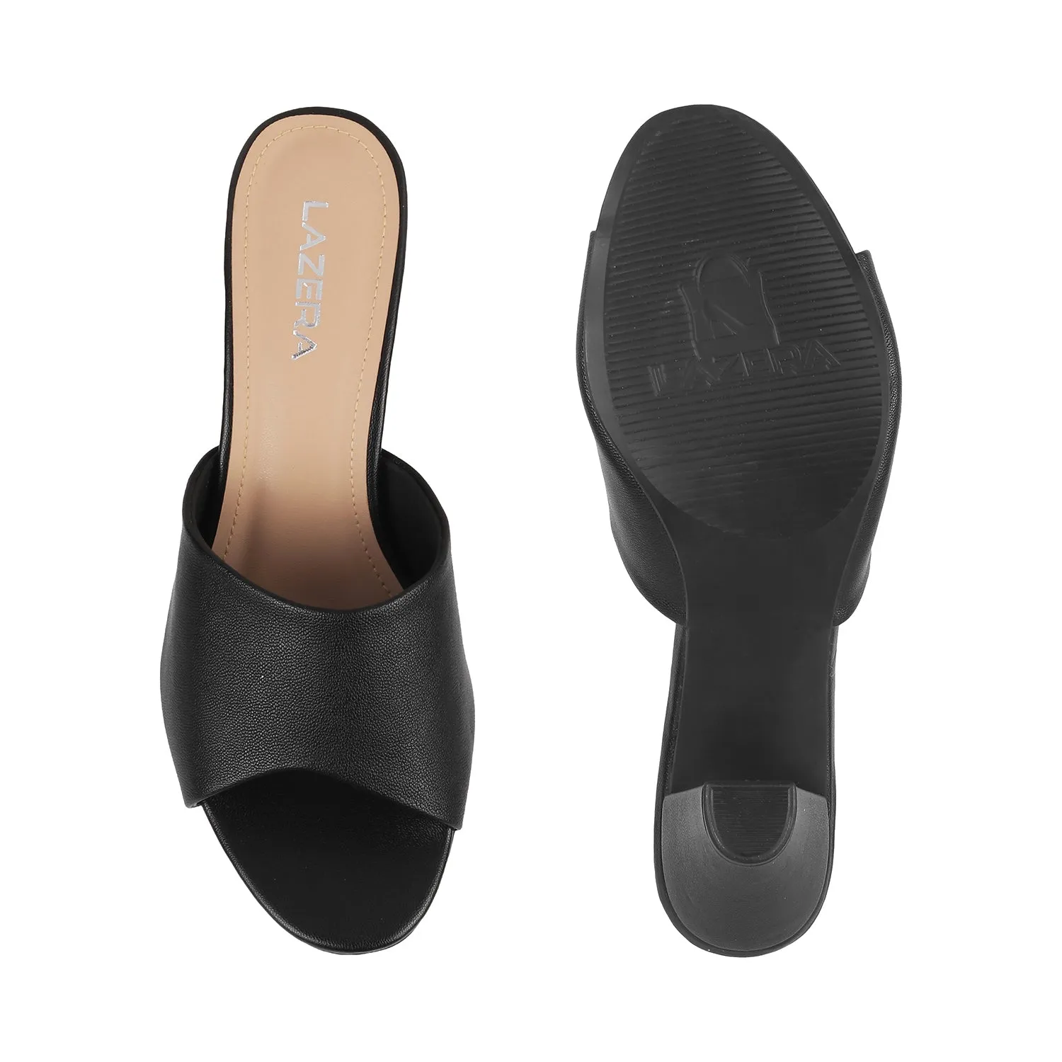 Lazera Block Heel Mules (1233)