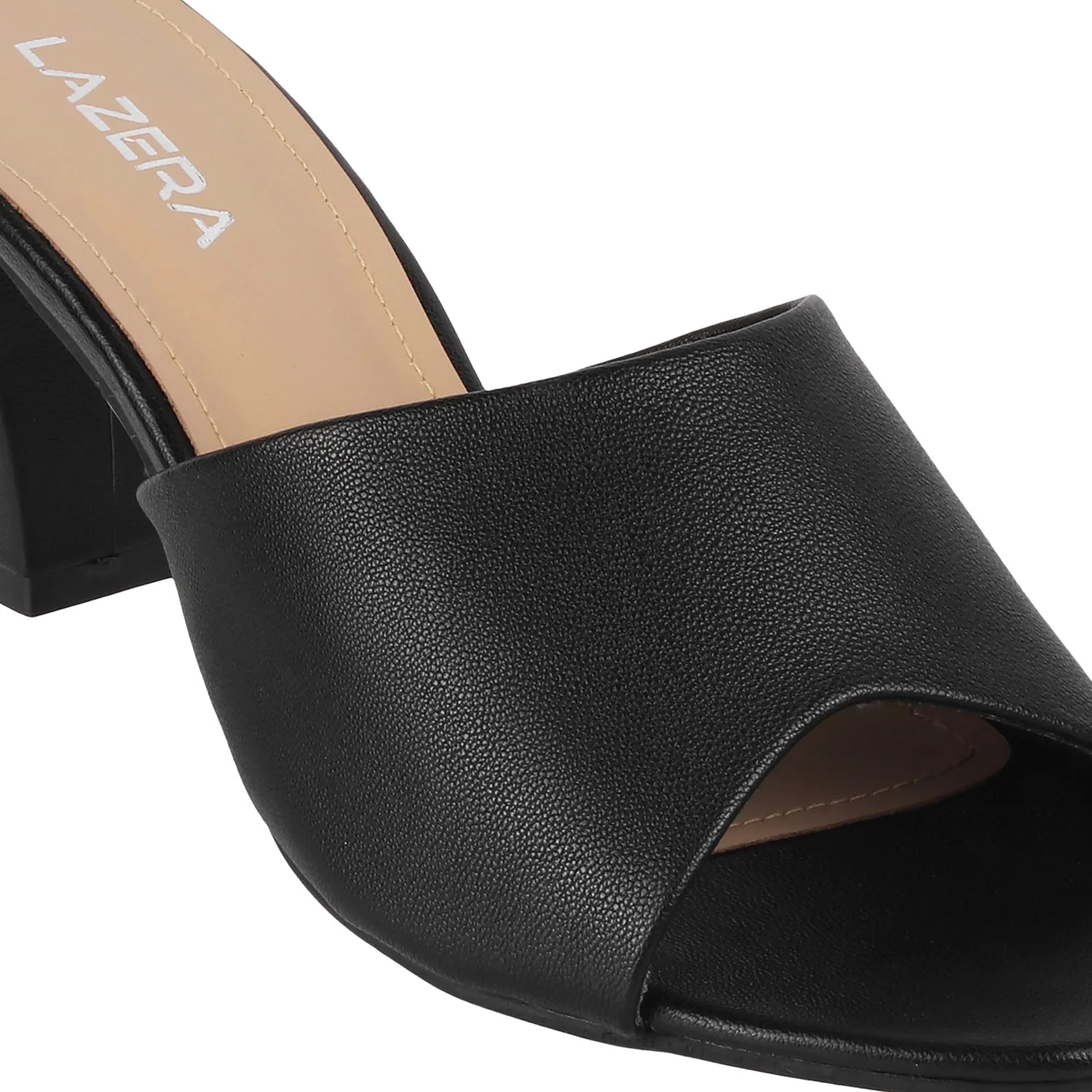 Lazera Block Heel Mules (1233)