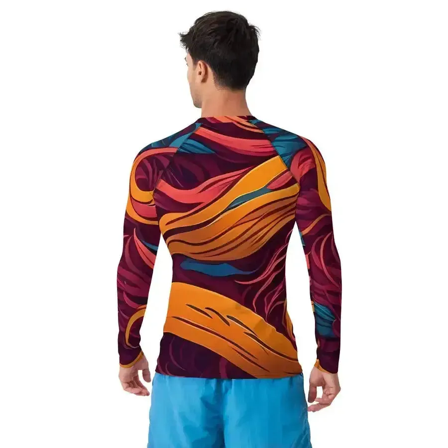 Majestic whispers men’s rash guard