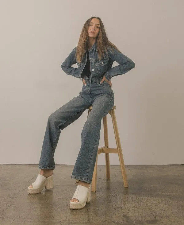 Mel- Espadrille Platform Slide