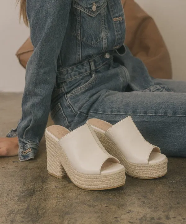 Mel- Espadrille Platform Slide