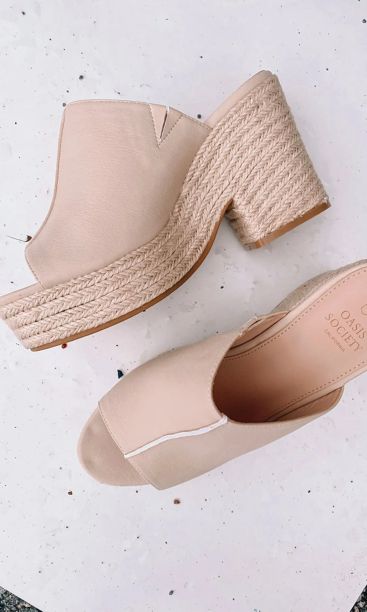 Mel- Espadrille Platform Slide
