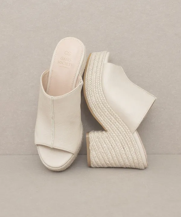 Mel- Espadrille Platform Slide