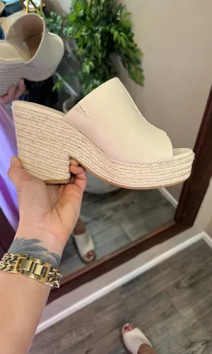Mel- Espadrille Platform Slide