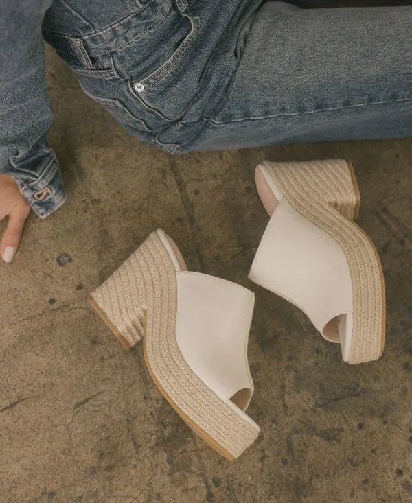 Mel- Espadrille Platform Slide