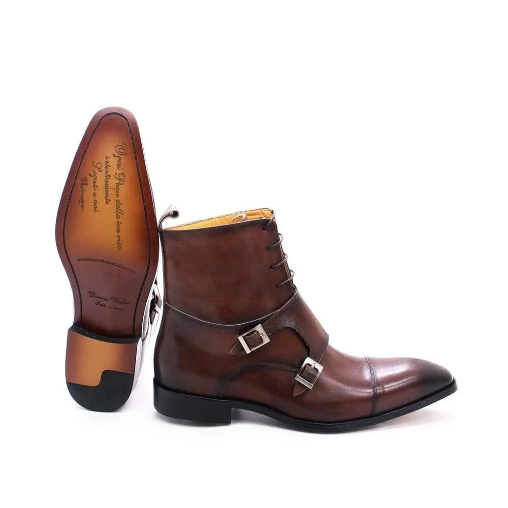 Men's British Genuine Calfskin Leather Cowboy Boots