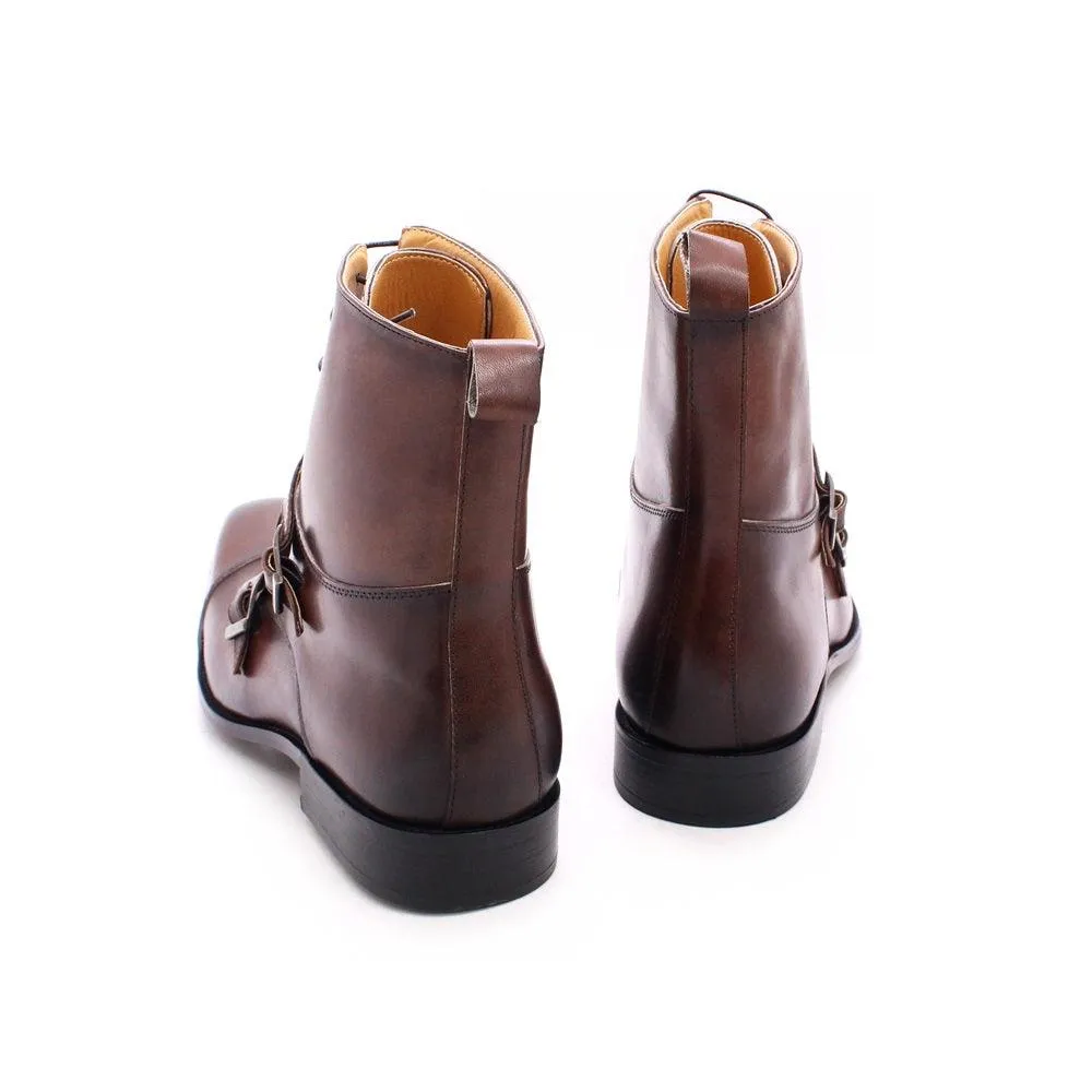 Men's British Genuine Calfskin Leather Cowboy Boots