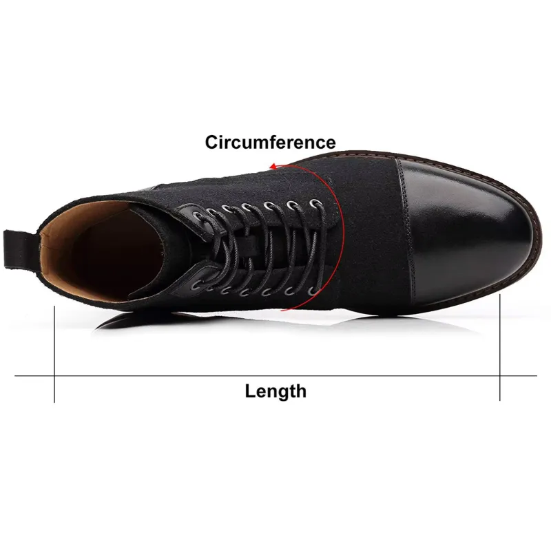 Men's Classic Suede Lace Up Vegan Leather Boots | Eco-Friendly Materials for All Seasons