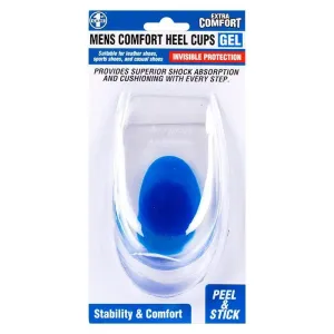 Pair of Mens Gel Comfort Heel Cups