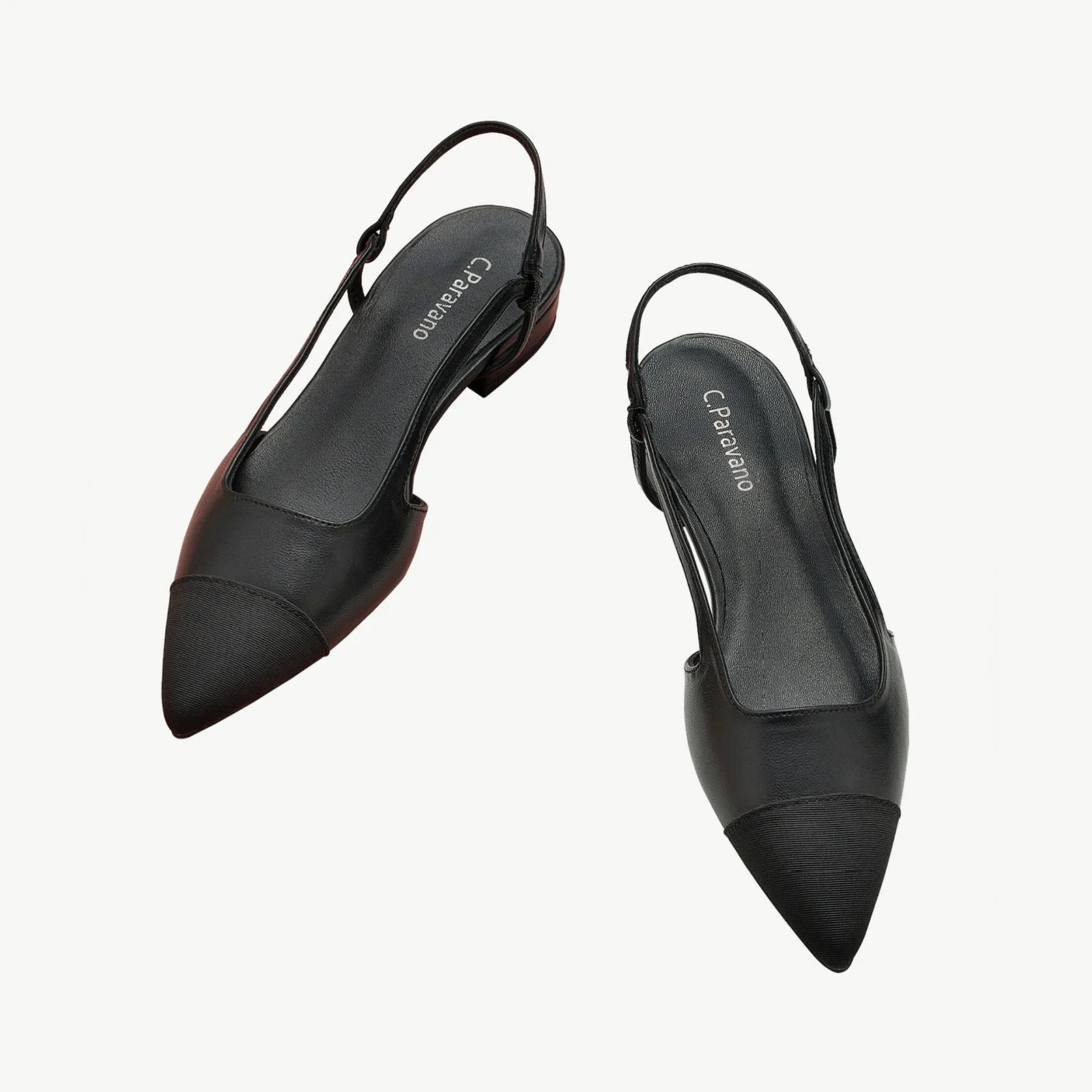 Pointed Toe Elegant Slingback Flats