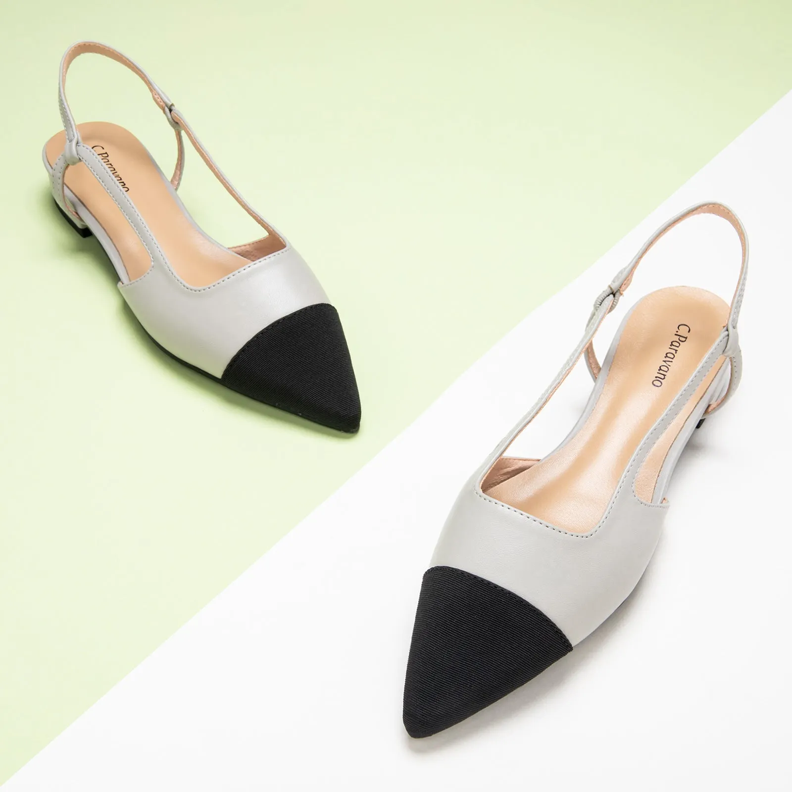 Pointed Toe Elegant Slingback Flats