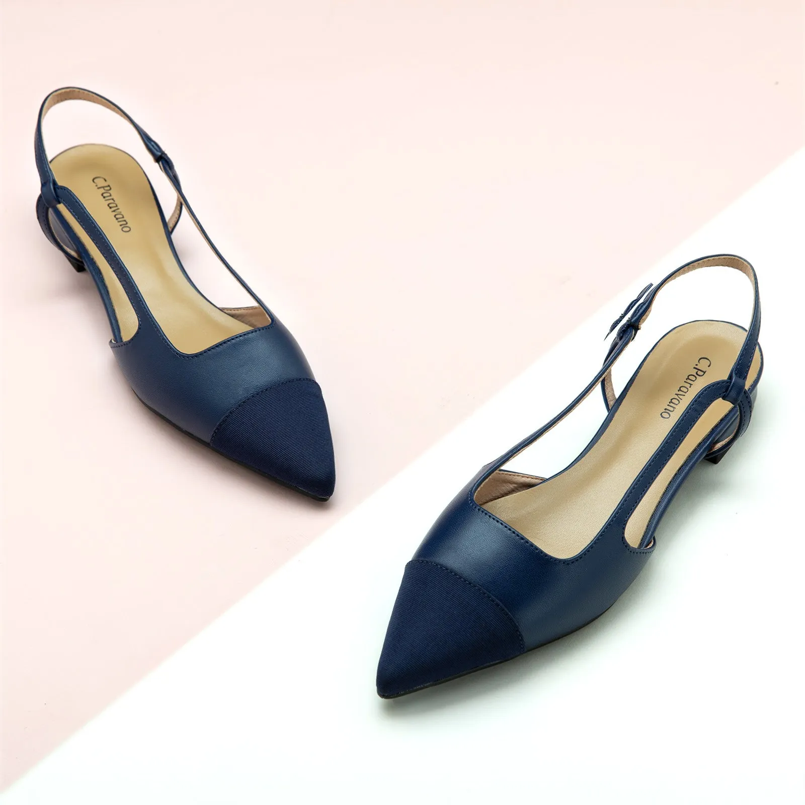 Pointed Toe Elegant Slingback Flats