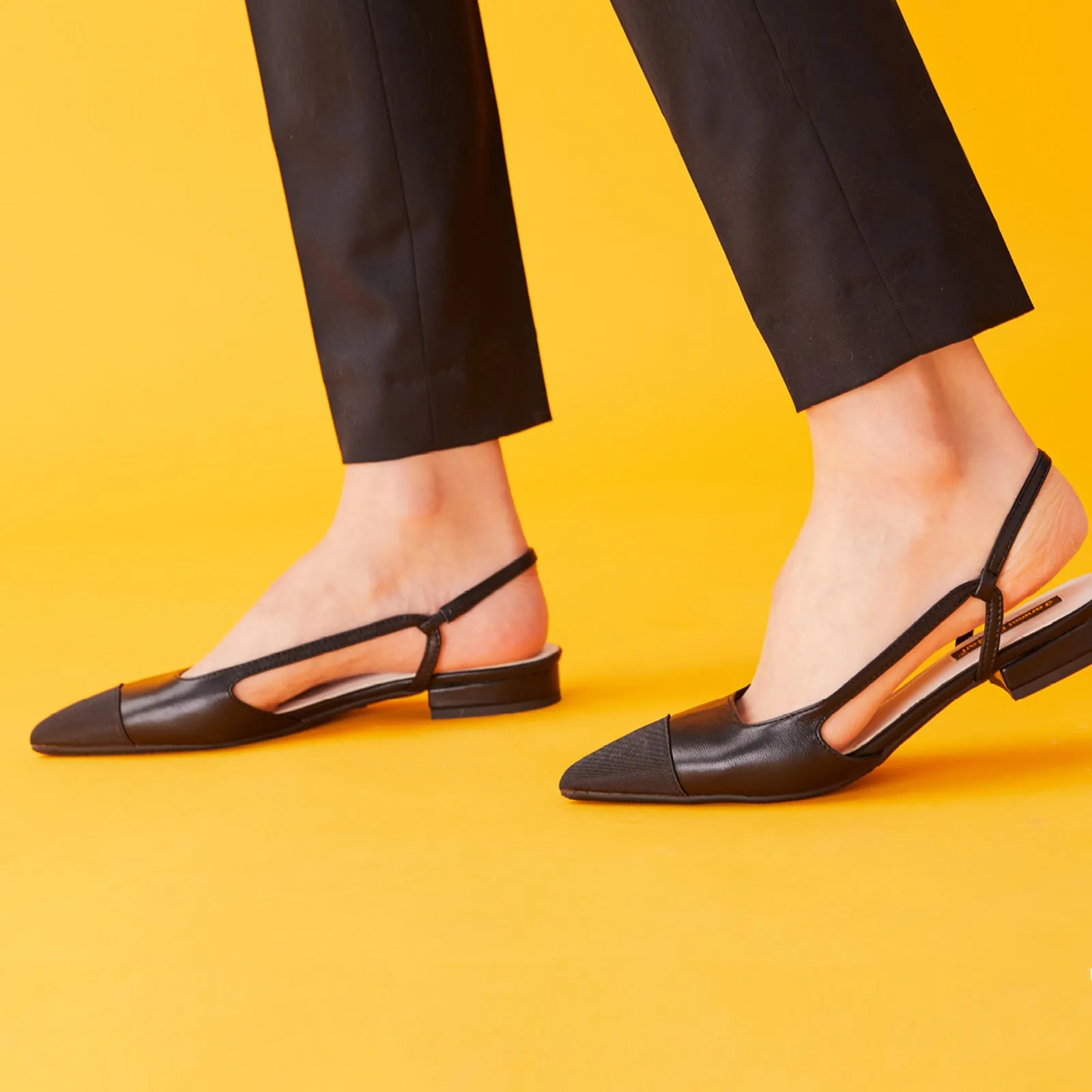 Pointed Toe Elegant Slingback Flats