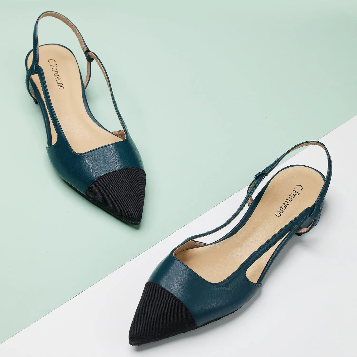 Pointed Toe Elegant Slingback Flats