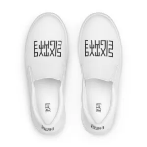 Sixty Eight 93 Logo Black & White Men’s Slip On Shoes
