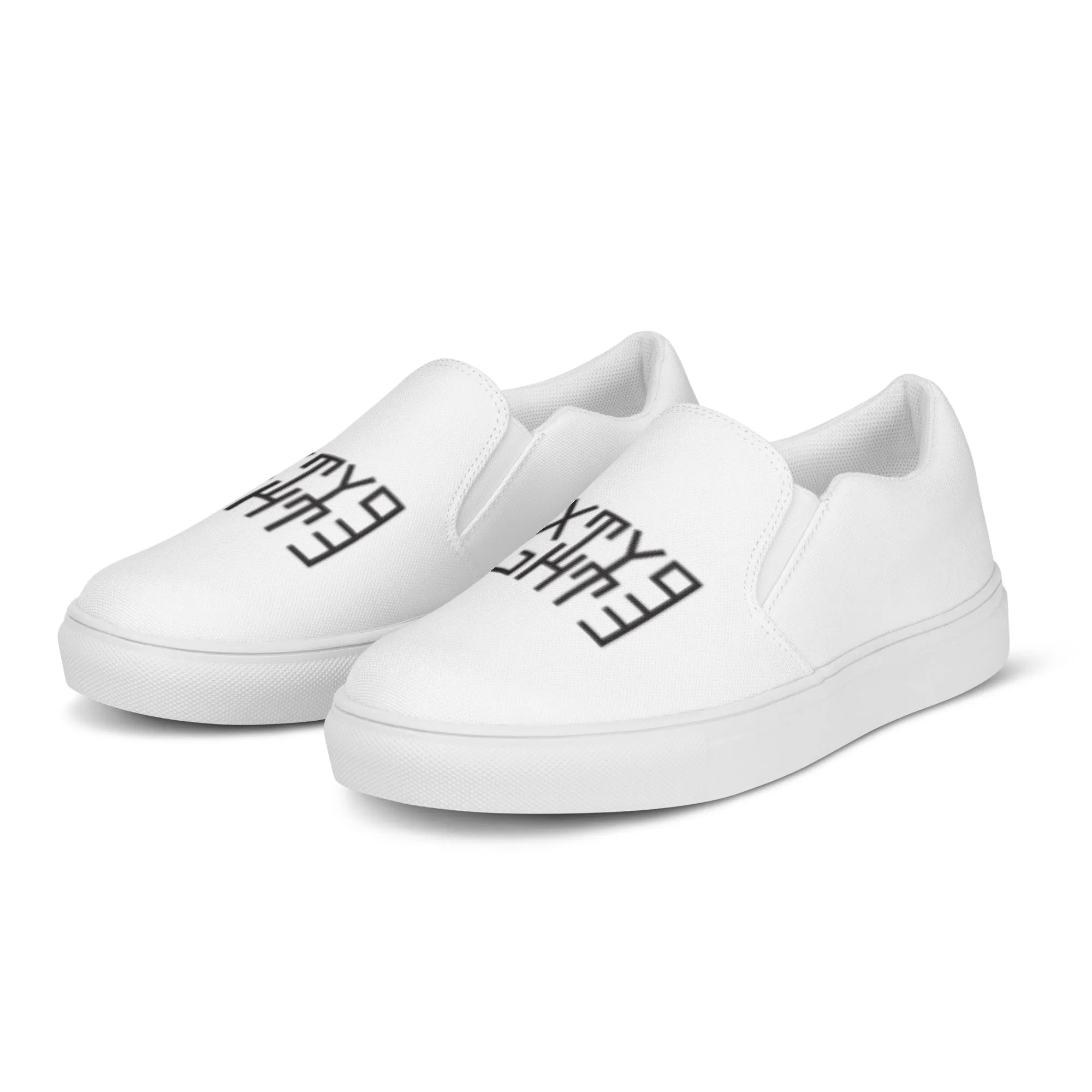 Sixty Eight 93 Logo Black & White Men’s Slip On Shoes