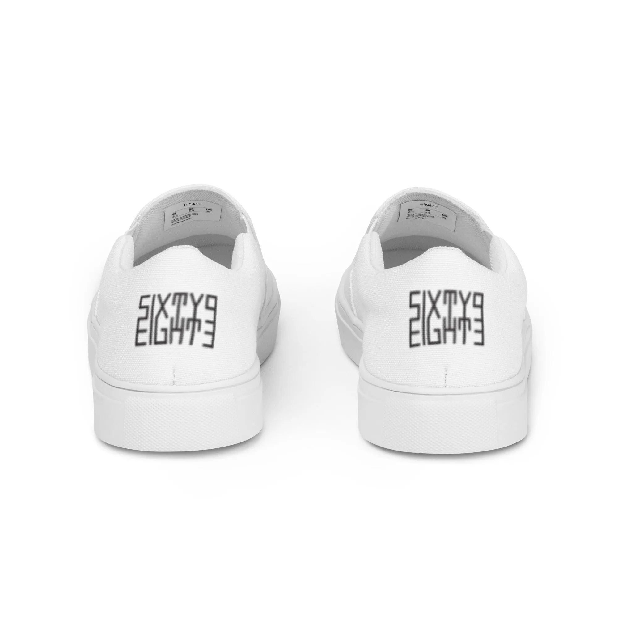 Sixty Eight 93 Logo Black & White Men’s Slip On Shoes