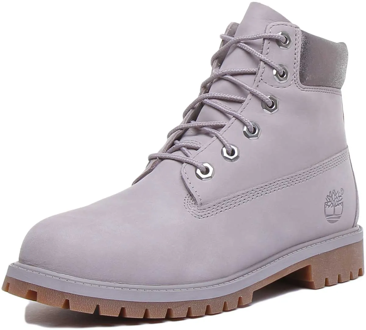 Timberland A295Q Premium 6 Inch Boot In Light Grey For Youth