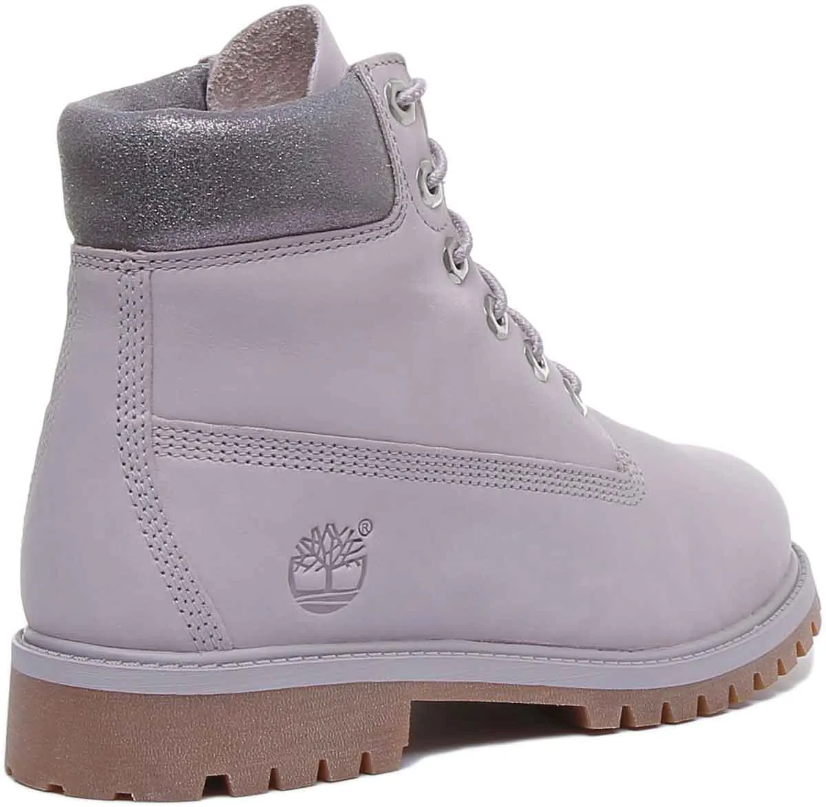 Timberland A295Q Premium 6 Inch Boot In Light Grey For Youth