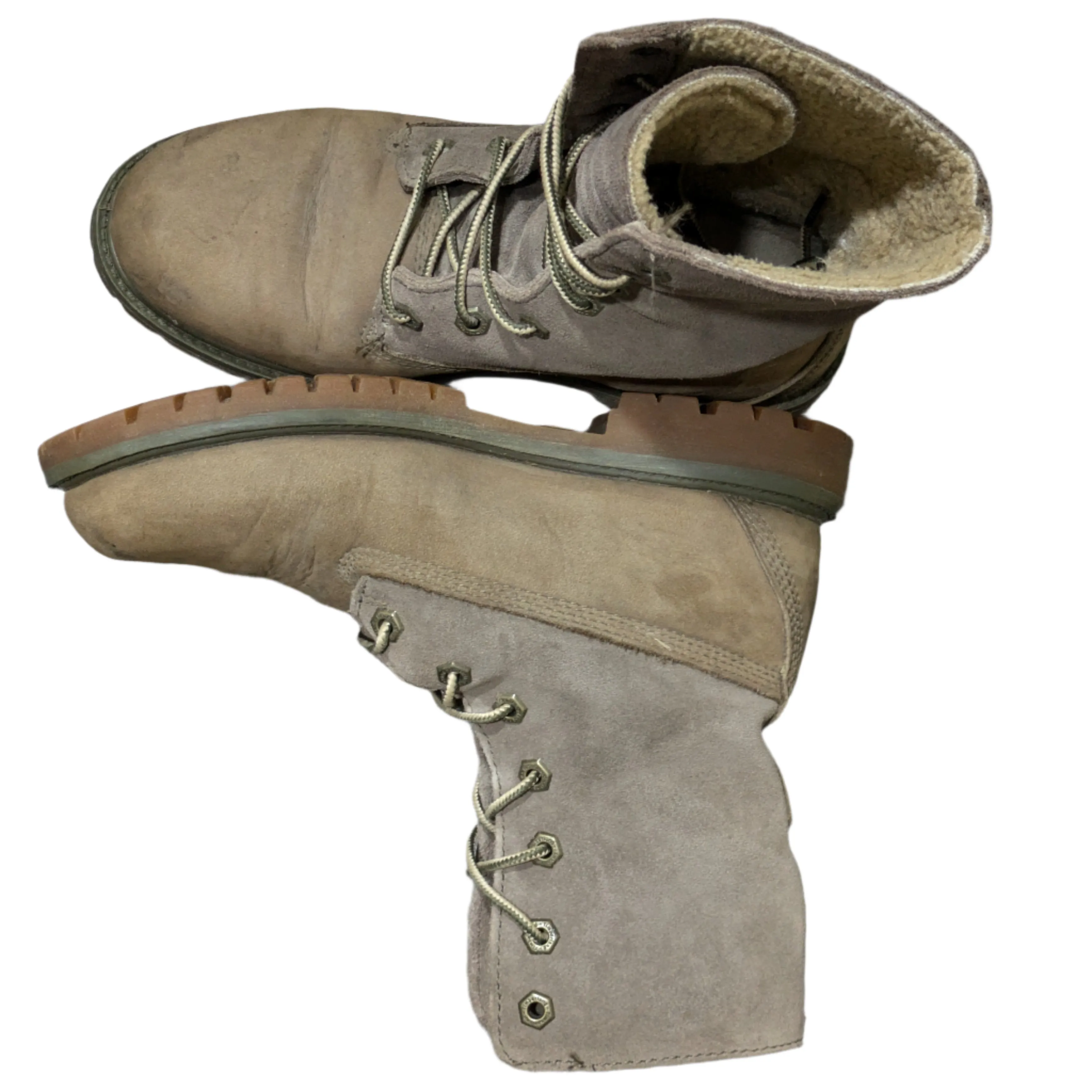 Timberland Leather Mid-Calf Combat Boots Size UK 6 / EU 39 / US 8