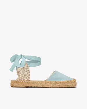 Womens_Espadrilles_The Lauren Lace Up_Linen Colors_Sea Spray Green