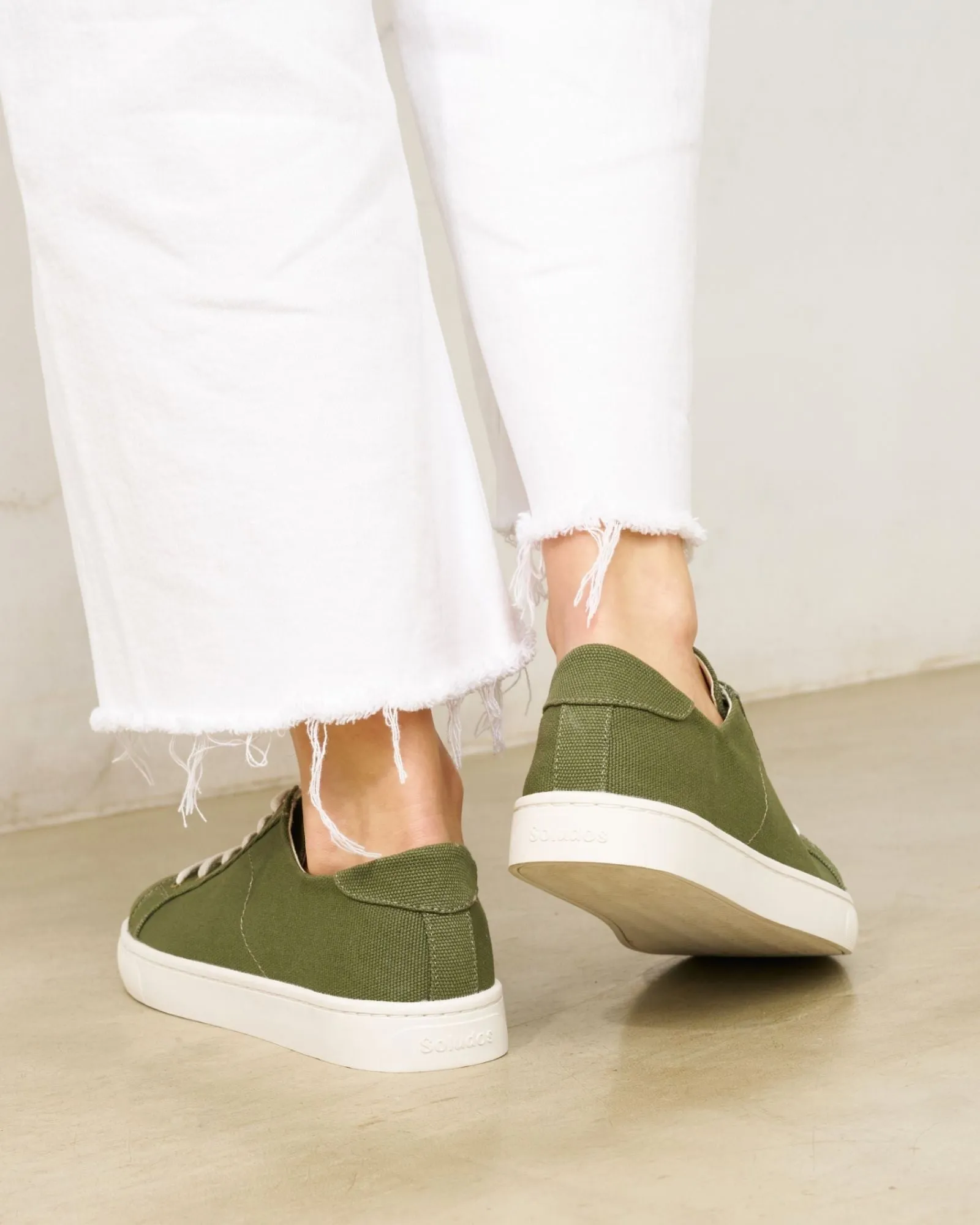 Womens_Sneakers_The Ibiza_Canvas Colors_Oliva Green