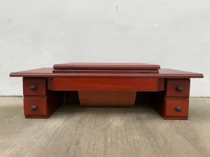 Wooden Table for Traditional Treadle Sewing Machine (Foldable). 5 drawer sewing machine table, with option for onsite installation. Rosewood matt finishing Wooden Table