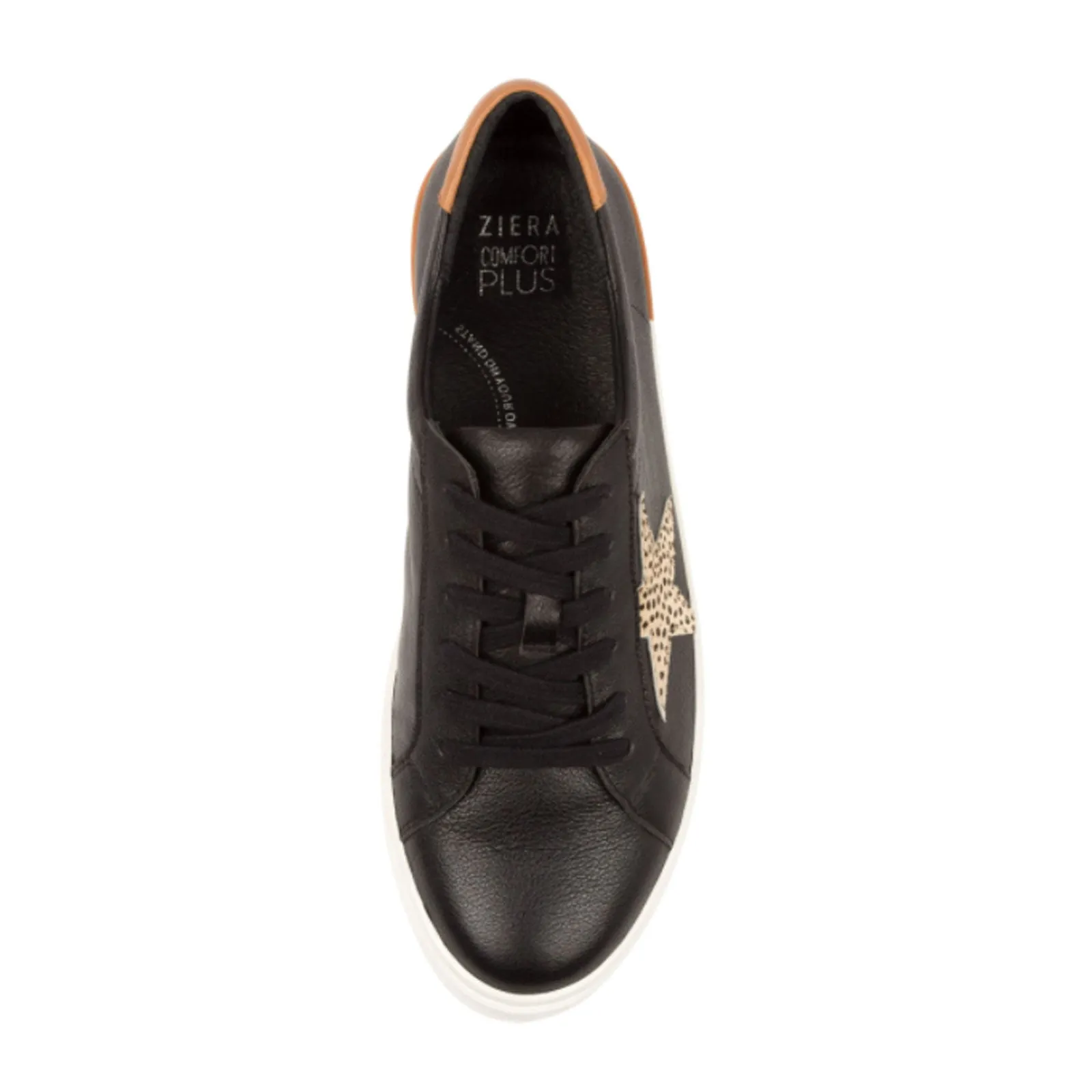 Ziera Alysia Wide Sneaker (Women) - Black-Scotch