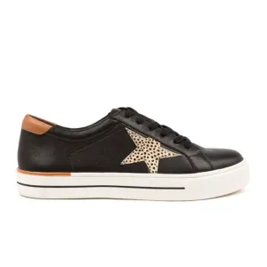 Ziera Alysia Wide Sneaker (Women) - Black-Scotch
